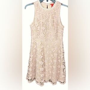 Chelsea & Violet Pink lace overlay dress XS